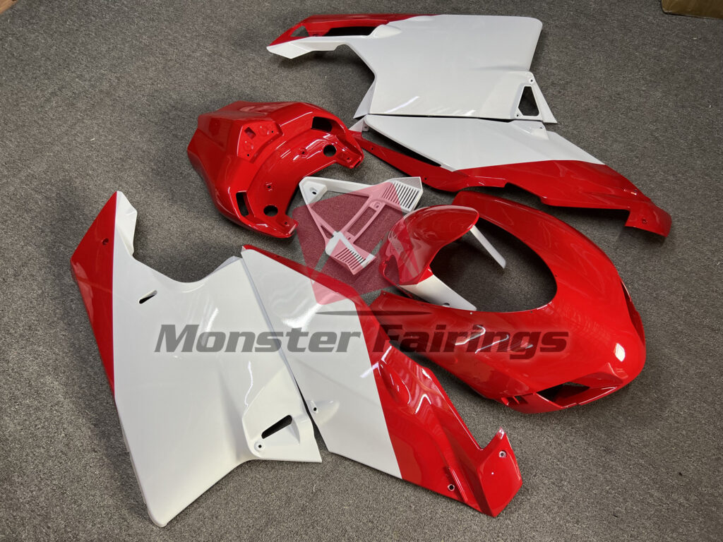 Gloss Red & White ABS fairings for Ducati 999S 2006 - premium OEM fit kit by Monster Fairings