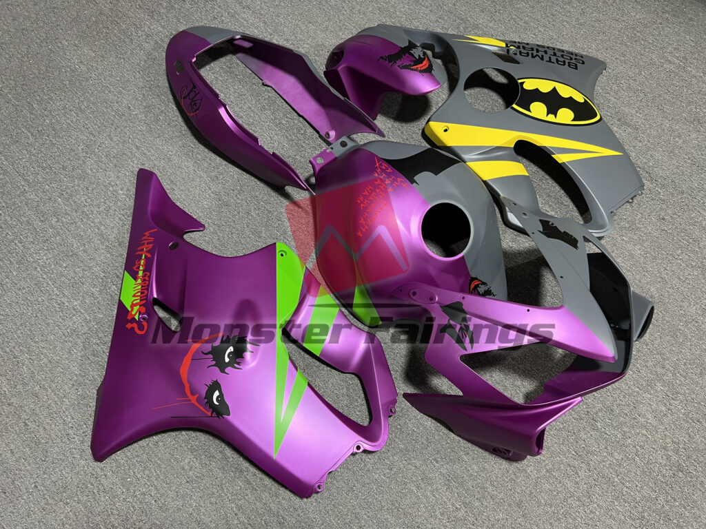 Matte Batman vs Joker ABS fairings for Honda CBR600F4i 2004 - 2007 - premium OEM fit kit by Monster Fairings
