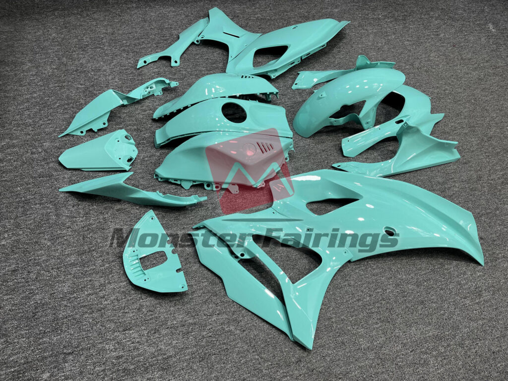 2021 - 2025 Yamaha R7 Gloss Teal fairing set - ABS injection, custom painted by Monster Fairings