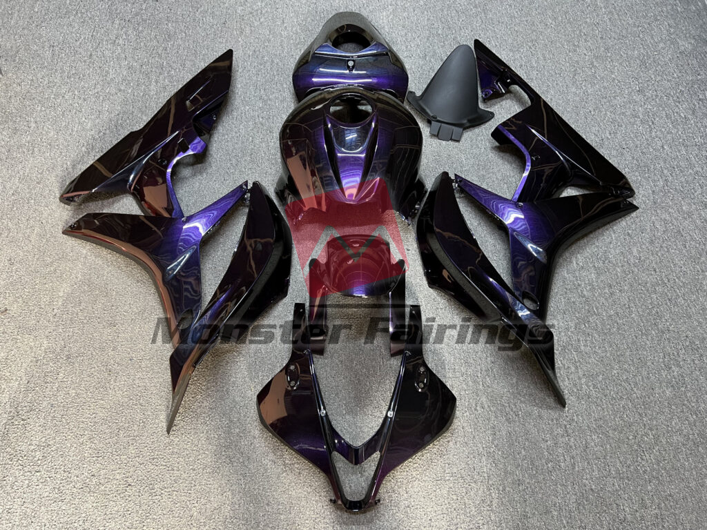 Honda CBR600RR 2007 - 2008 Gloss Purple & Blue Chameleon ABS fairings - custom motorcycle bodywork kit by Monster Fairings