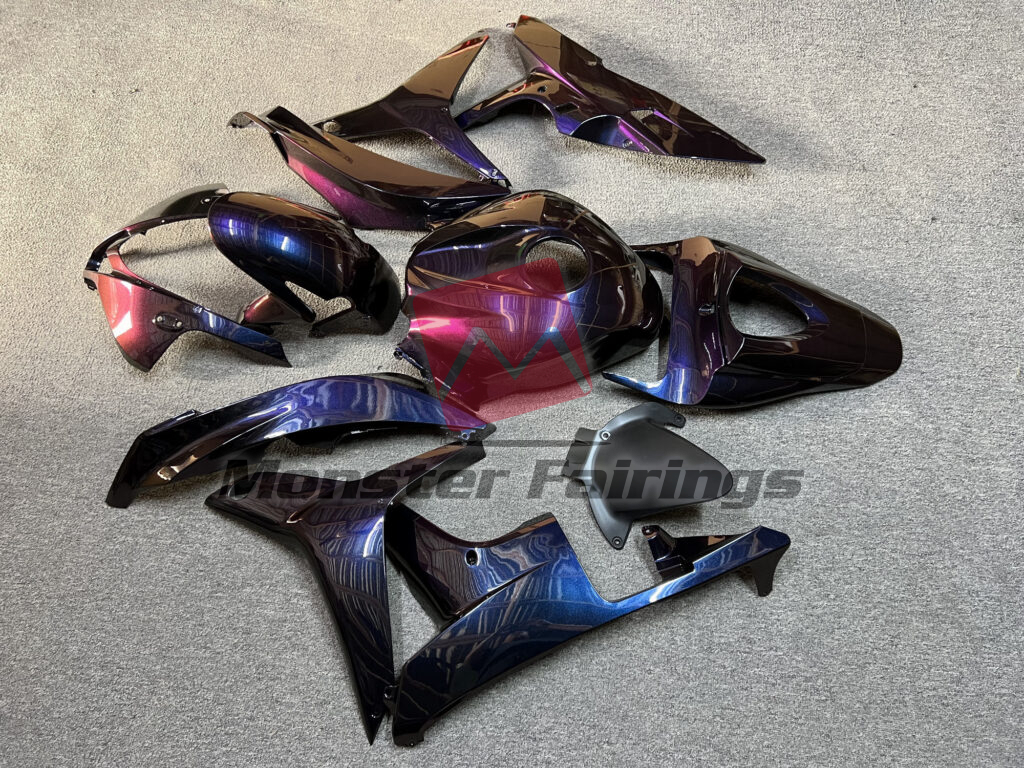 Honda CBR600RR 2007 - 2008 ABS fairings, Gloss Purple & Blue Chameleon - high - quality motorcycle kit by Monster Fairings