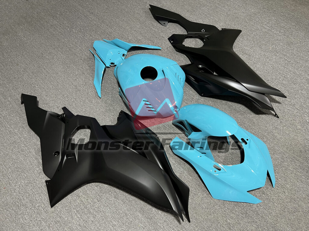 Gloss Teal & Matte Black ABS fairings for Yamaha R6 2017 - 2022 - premium OEM fit kit by Monster Fairings