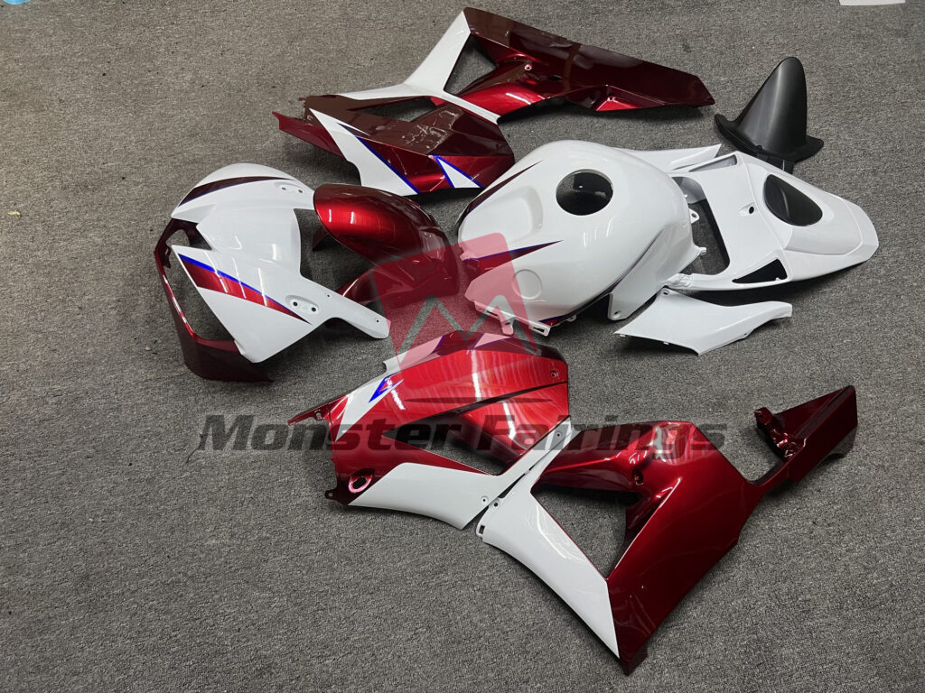 Gloss Red & White ABS fairings for Honda CBR600RR 2013 - 2025 - premium OEM fit kit by Monster Fairings