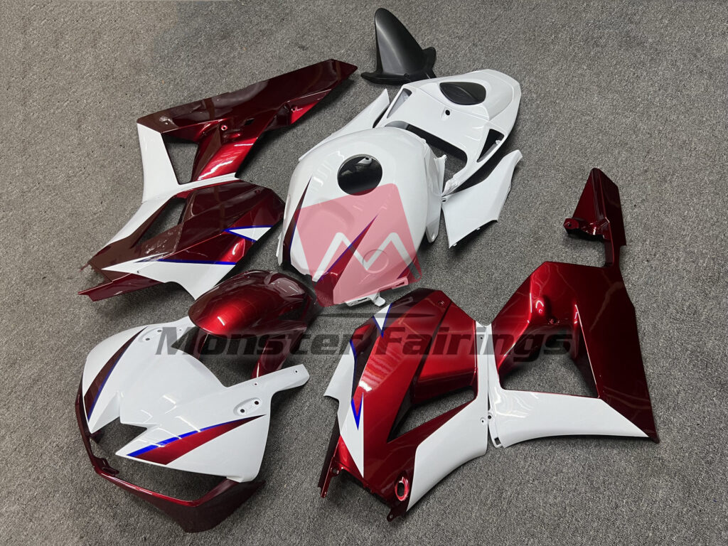 Monster Fairings ABS fairing kit for Honda CBR600RR 2013 - 2025 - Gloss Red & White, precise OEM fit