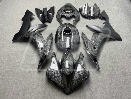 Yamaha R1 2004-2006 Gloss Forged Carbon Fiber Style with Matte Black ABS Fairings | Monster Fairings