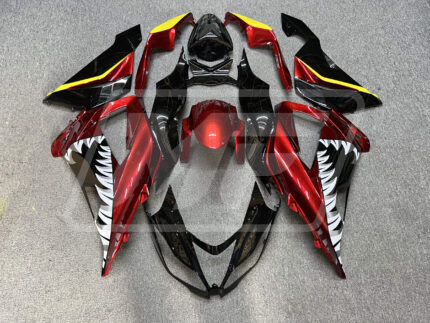 Kawasaki ZX6R 2013-2018 Gloss Red Shark ABS Fairings | Monster Fairings