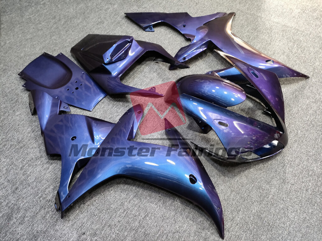 Gloss Purple Gradient ABS fairings for Yamaha R1 2002 - 2003 - premium OEM fit kit by Monster Fairings