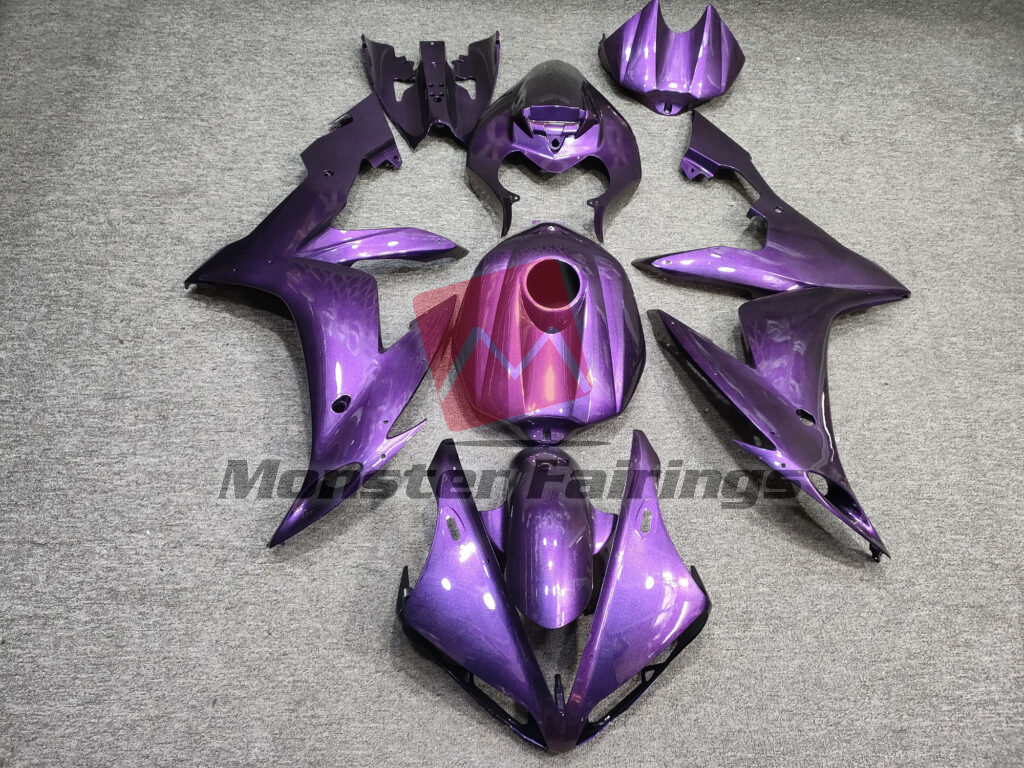 Yamaha R1 2004 - 2006 Gloss Purple Gold Pearl Flakes ABS fairings - custom motorcycle bodywork kit by Monster Fairings