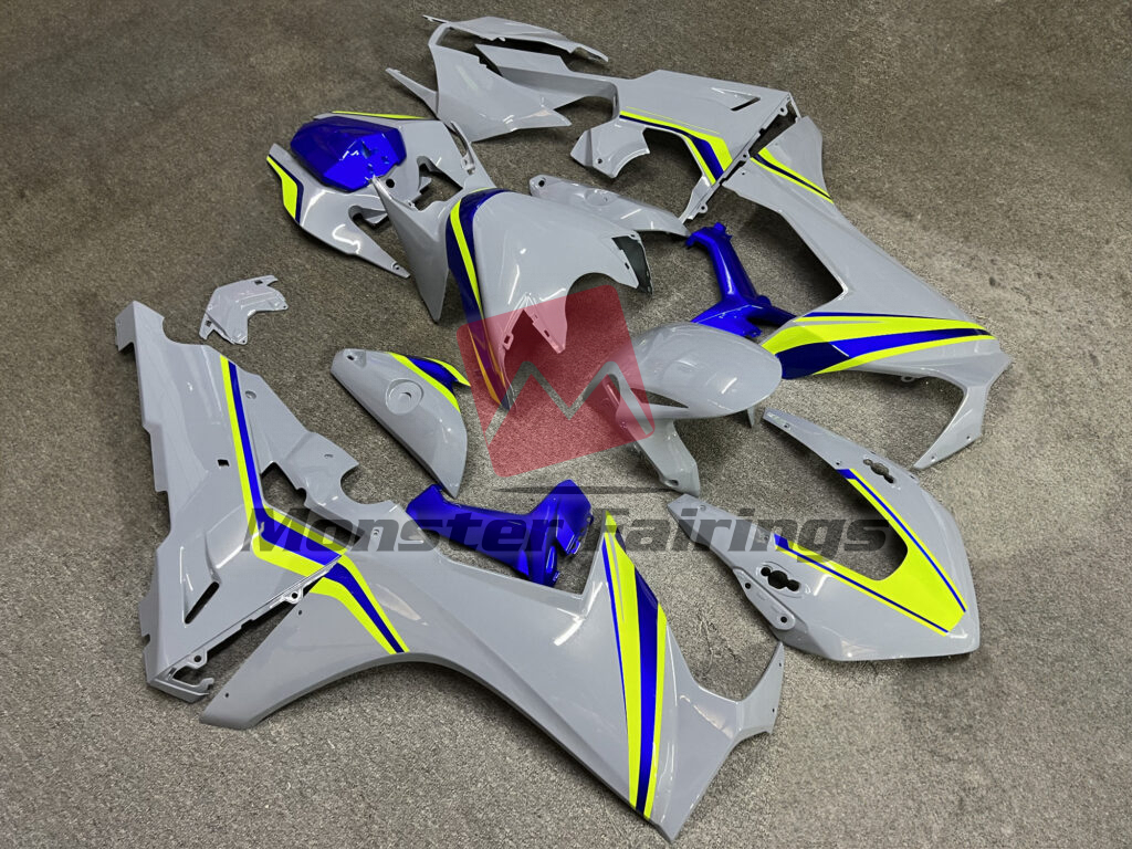 Gloss Nardo Gray Blue & Green ABS fairings for Honda CBR1000RR 2017 - 2025 - premium OEM fit kit by Monster Fairings