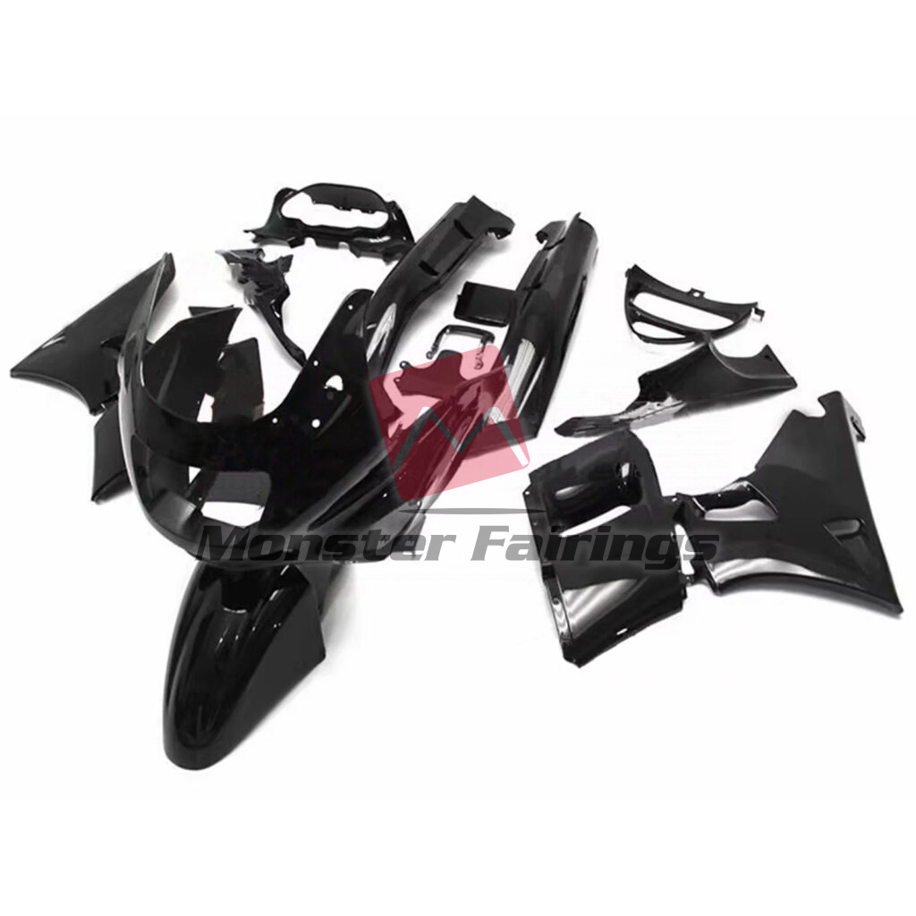 Kawasaki ZZR400/600 1993 - 2007 Gloss Black ABS fairings - custom motorcycle bodywork kit by Monster Fairings