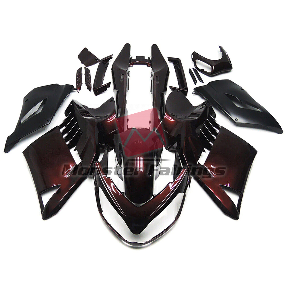 Kawasaki GTR1400 ZG1400 2008 - 2011 Gloss Deep Red & Matte Black ABS fairings - custom motorcycle bodywork kit by Monster Fairings