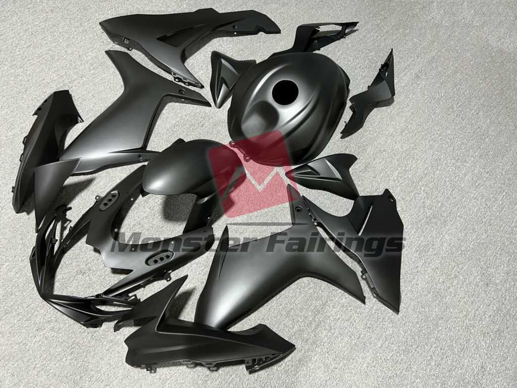 Matte Black ABS fairings for Suzuki GSXR 600 - 750 2011 - 2025 - premium OEM fit kit by Monster Fairings