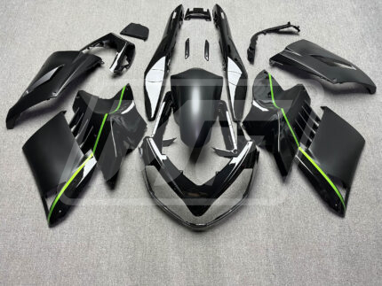 Kawasaki GTR1400 ZG1400 2008-2011 Matte Black Green ABS Fairings | Monster Fairings