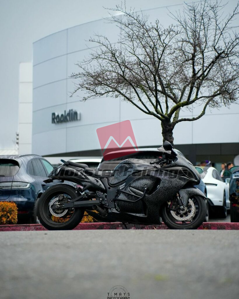 Monster Fairings ABS fairing kit for Suzuki GSXR 1300 2008 - 2020 - Gloss Forged Carbon Fiber Style, precise OEM fit