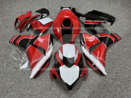 (IN STOCK TX) Honda CBR1000RR 2008-2011 Gloss Red & Black with White ABS Fairings | Monster Fairings
