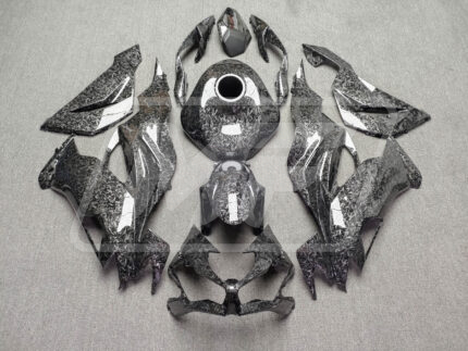 Kawasaki ZX6R 2019-2023 Gloss Forged Carbon Fiber Style ABS Fairings | Monster Fairings