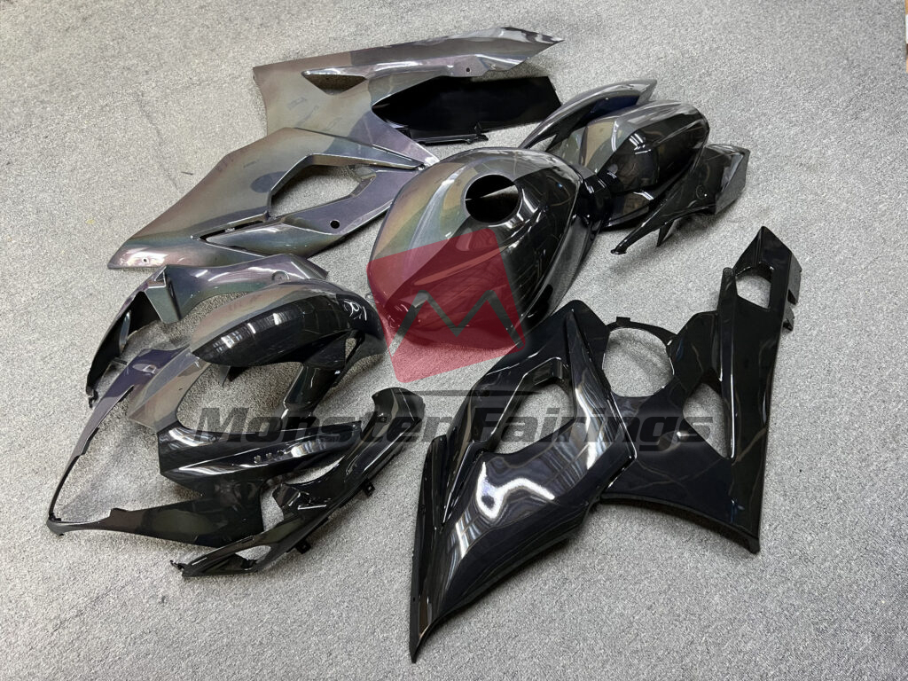 Gloss Rainbow Black & Silver Split ABS fairings for Suzuki GSXR 1000 2005 - 2006 - premium OEM fit kit by Monster Fairings