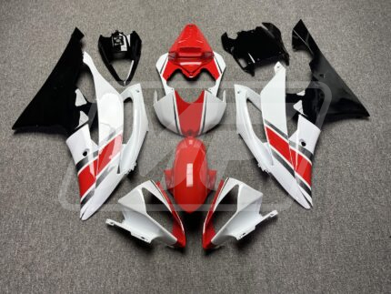Yamaha R6 2008-2016 Gloss White & Red with Black ABS Fairings | Monster Fairings