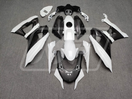 Yamaha R7 2021-2025 Gloss White Carbon Fiber Style ABS Fairings | Monster Fairings