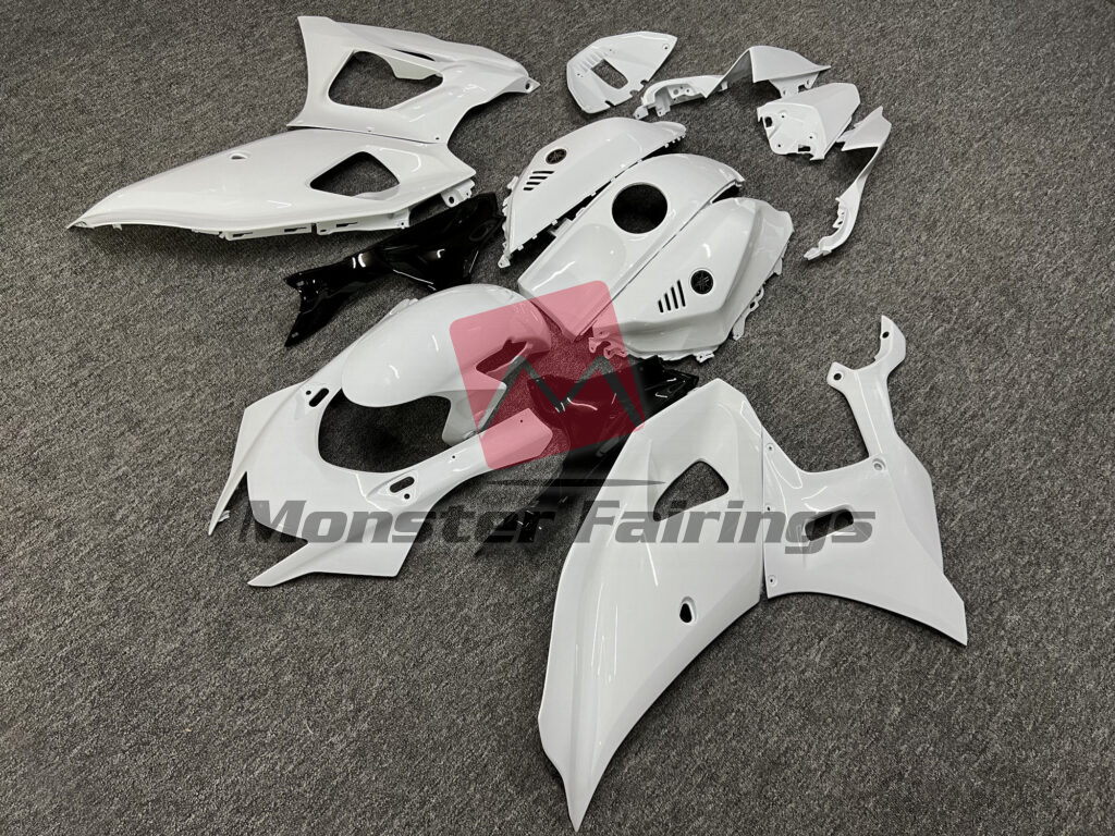 Monster Fairings ABS fairing kit for Yamaha R7 2021 - 2025 - Gloss White Black, precise OEM fit