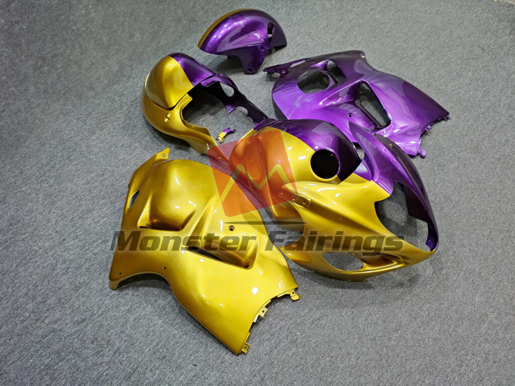 Gloss Purple & Gold Split ABS fairings for Suzuki GSXR 1300 1997 - 2007 - premium OEM fit kit by Monster Fairings