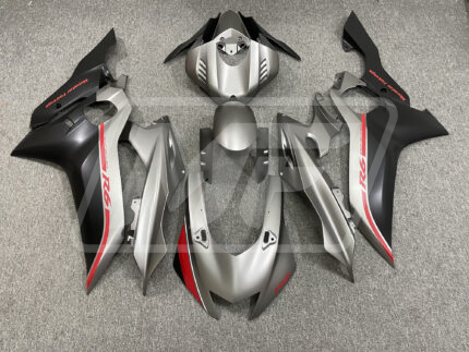 (IN STOCK TX) Yamaha R6 2017-2022 Matte Grey & Black with Red ABS Fairings | Monster Fairings