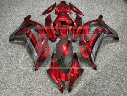 Kawasaki ZX10R 2016-2020 Gloss Maroon Red Carbon Fiber Style ABS Fairings | Monster Fairings