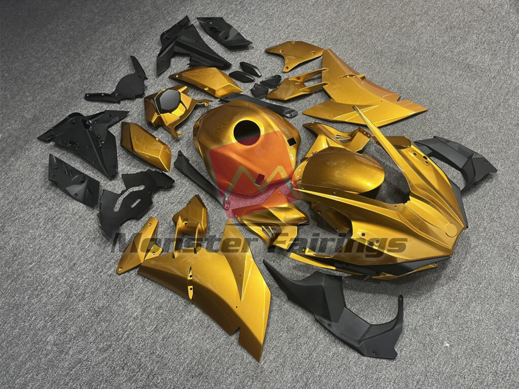 Gloss Gold ABS fairings for Kawasaki Ninja H2 2015 - 2025 - premium OEM fit kit by Monster Fairings