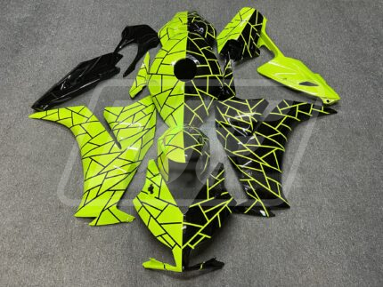 Honda CBR1000RR 2012-2016 Gloss Black & High Viz Yellow Split ABS Fairings | Monster Fairings