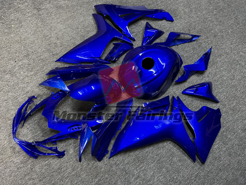 Suzuki GSXR custom ABS fairings 2011 - 2025 in Gloss Deep Blue - durable replacement kit, Monster Fairings