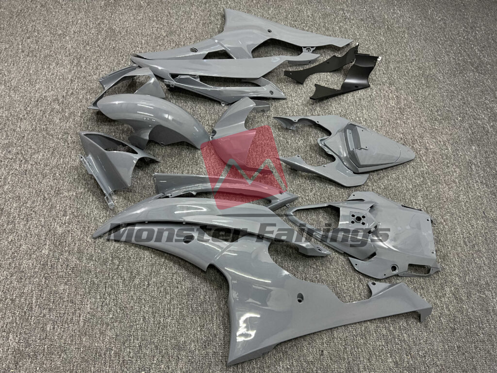 Monster Fairings ABS fairing kit for Yamaha R6 2008 - 2016 - Gloss Nardo Gray, precise OEM fit