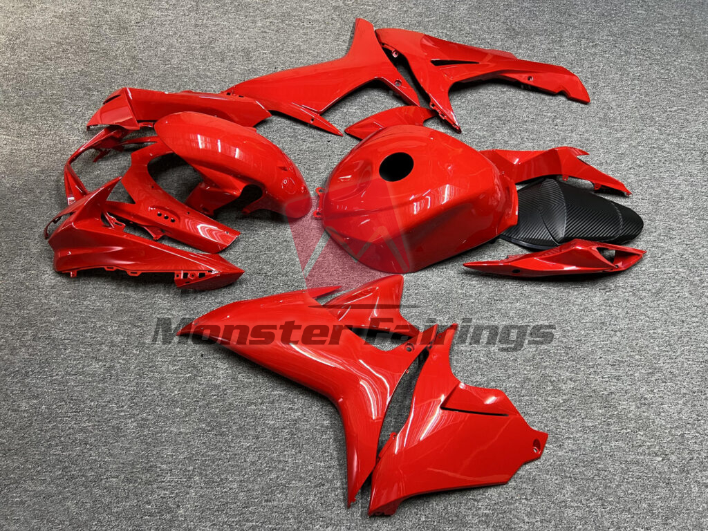 Suzuki GSXR custom ABS fairings 2011 - 2025 in Gloss Red - durable replacement kit, Monster Fairings