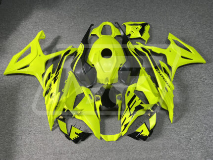 BMW S1000RR 2023-2024 Matte High Vis Yellow & Black ABS Fairings | Monster Fairings