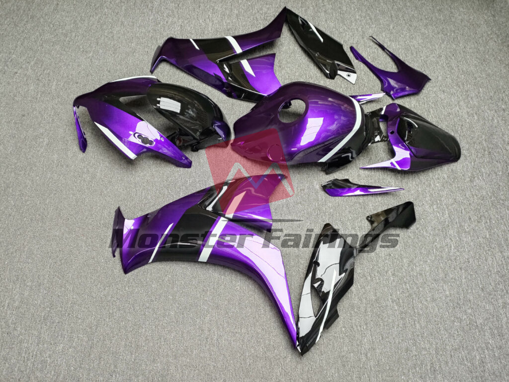 Monster Fairings ABS fairing kit for Honda CBR1000RR 2012 - 2016 - Gloss Purple & Black White, precise OEM fit