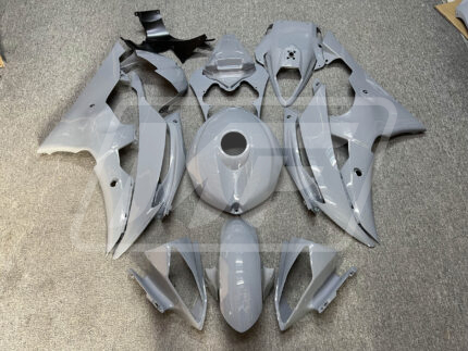 Yamaha R6 2008-2016 Gloss Nardo Gray ABS Fairings | Monster Fairings