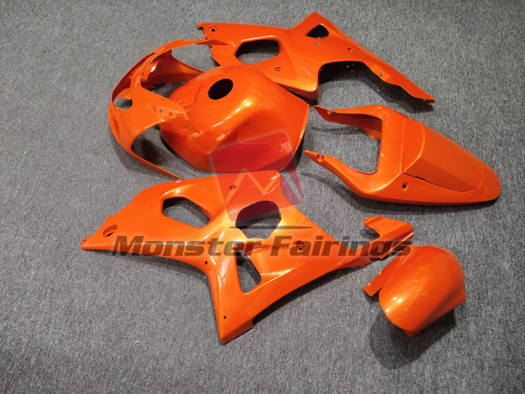 Suzuki GSXR custom ABS fairings 2000 - 2002 in Gloss Sunshine Orange - durable replacement kit, Monster Fairings