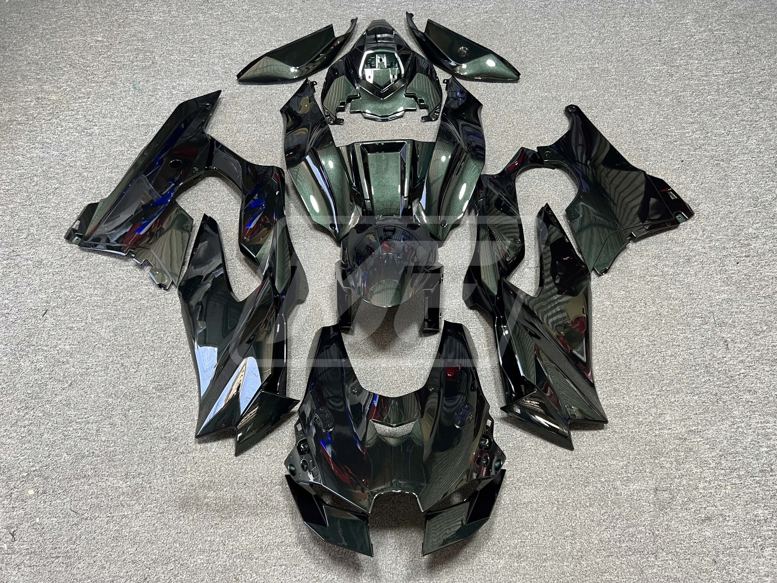 Kawasaki ZX10R 2021-2025 Gloss Dark Metallic Green ABS