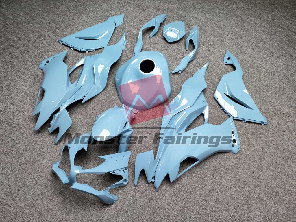 Gloss Baby Blue ABS fairings for Kawasaki ZX6R 2019 - 2023 - premium OEM fit kit by Monster Fairings