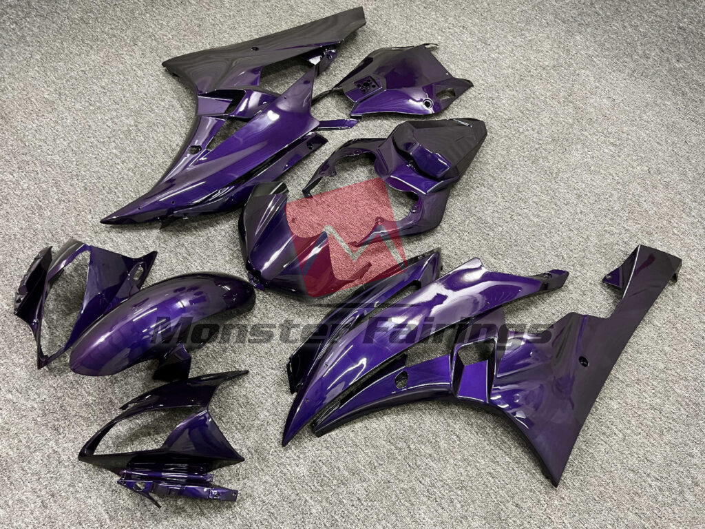 Yamaha R6 custom ABS fairings 2006 - 2007 in Gloss Purple - durable replacement kit, Monster Fairings