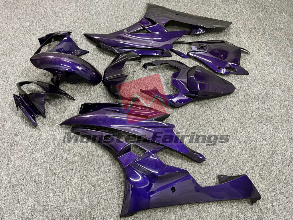 2006 - 2007 Yamaha R6 Gloss Purple fairing set - ABS injection, custom painted by Monster Fairings