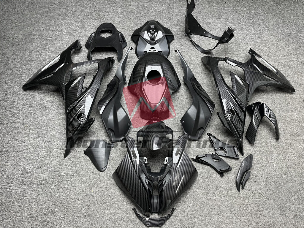 BMW S1000RR 2023 - 2024 Carbon Fiber 3K Twill ABS fairings - custom motorcycle bodywork kit by Monster Fairings