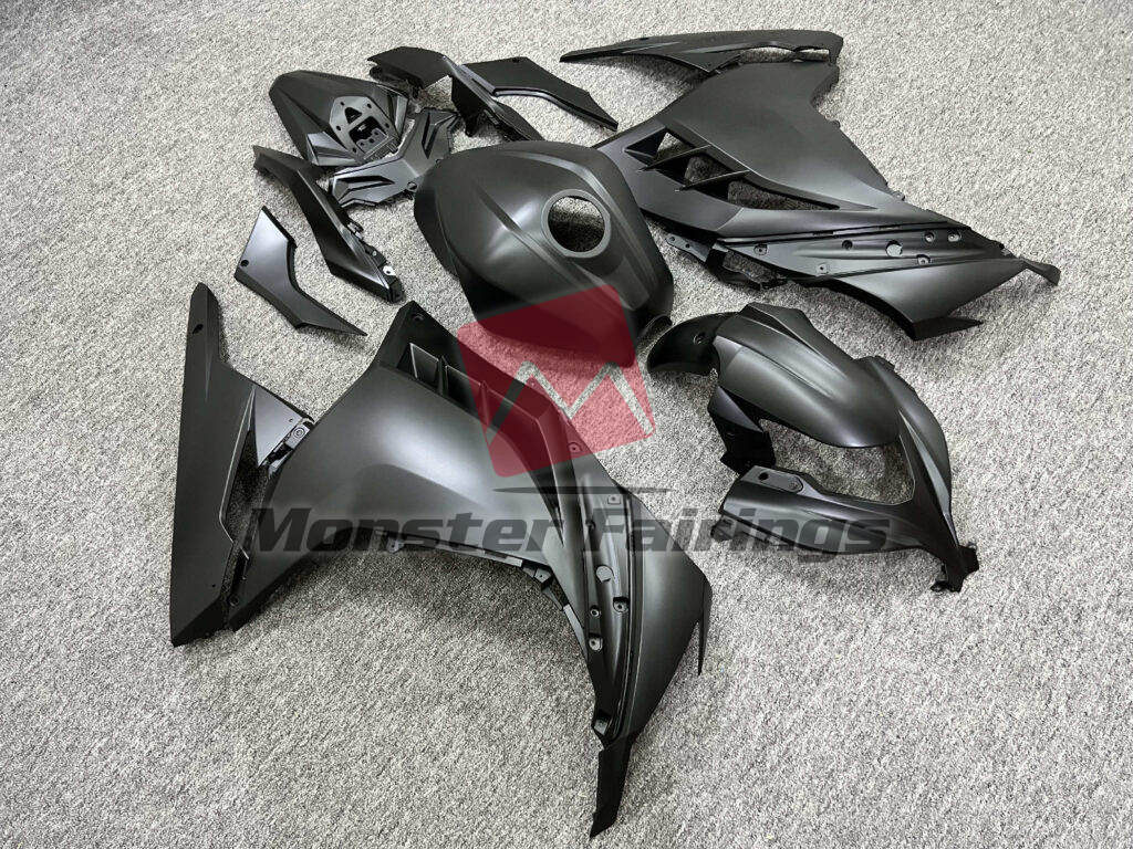 Matte Black ABS fairings for Kawasaki Ninja 300 2013 - 2022 - premium OEM fit kit by Monster Fairings