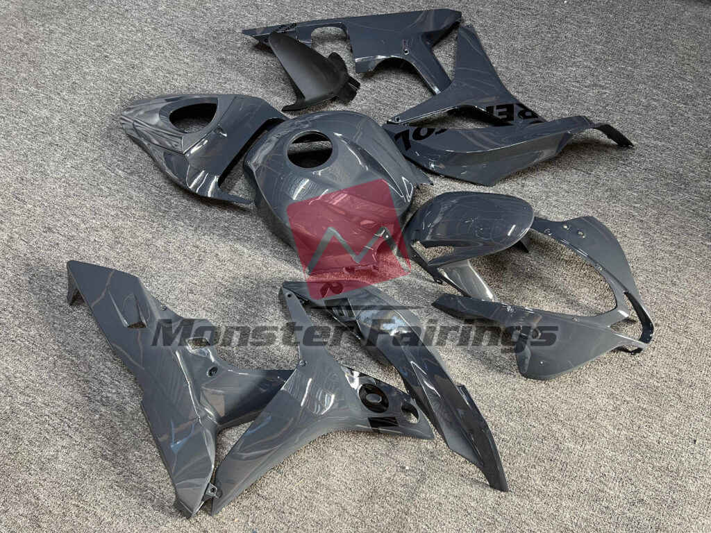 Honda CBR600RR custom ABS fairings 2007 - 2008 in Gloss Nardo Gray Repsol - durable replacement kit, Monster Fairings