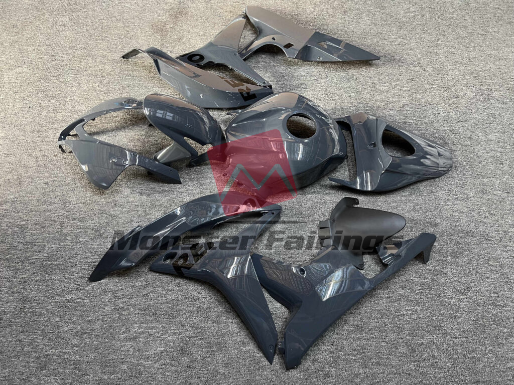 2007 - 2008 Honda CBR600RR Gloss Nardo Gray Repsol fairing set - ABS injection, custom painted by Monster Fairings