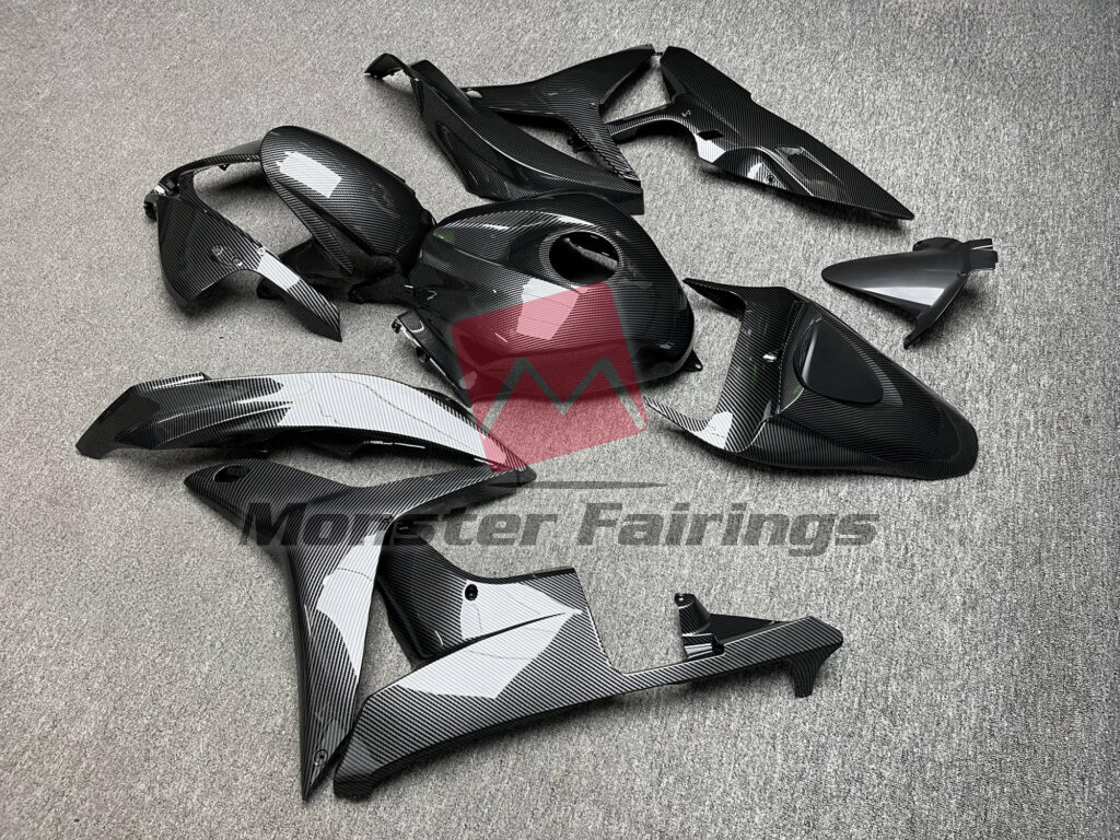 Honda CBR600RR custom ABS fairings 2007 - 2008 in Gloss Carbon Fiber Style - durable replacement kit, Monster Fairings