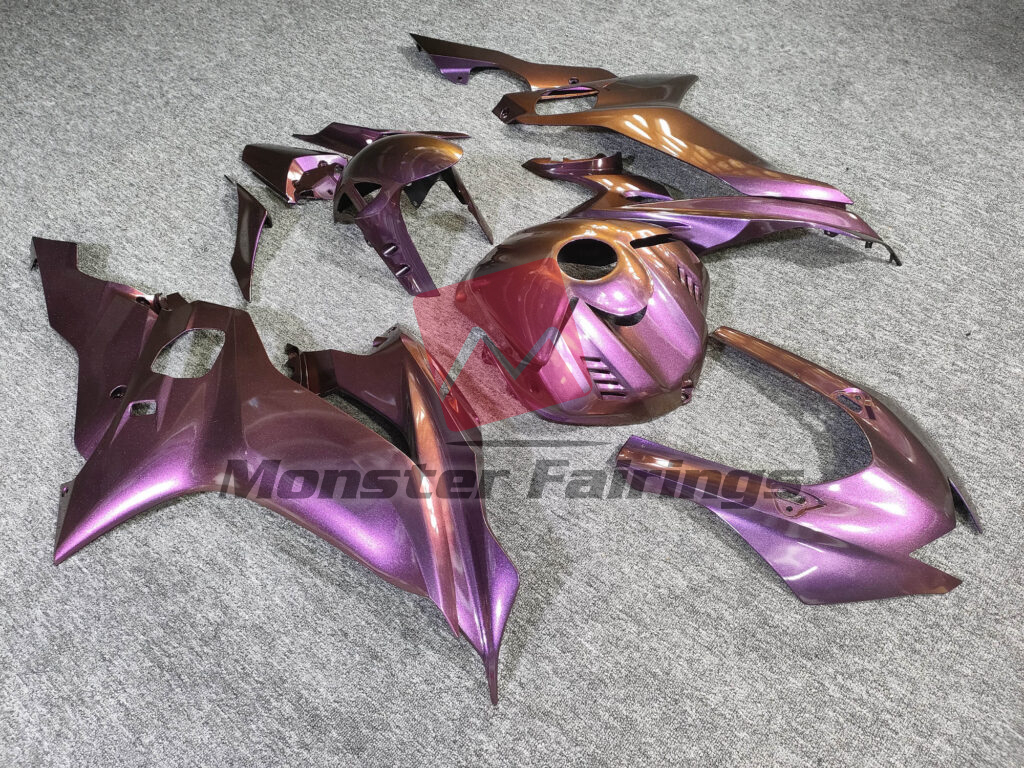 Gloss Metallic Magenta ABS fairings for Yamaha R6 2017 - 2022 - premium OEM fit kit by Monster Fairings