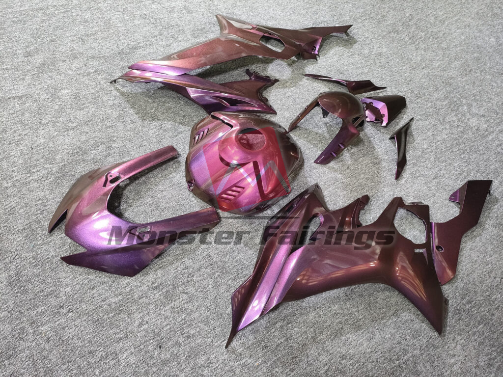 Yamaha R6 custom ABS fairings 2017 - 2022 in Gloss Metallic Magenta - durable replacement kit, Monster Fairings