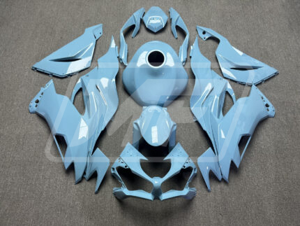 Kawasaki ZX6R 2019-2023 Gloss Light Blue ABS Fairings | Monster Fairings