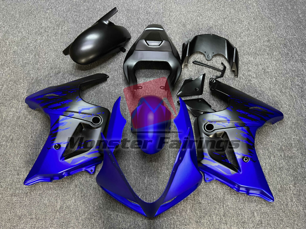 Suzuki SV650 2003 - 2011 Matte Blue & Black Splash ABS fairings - custom motorcycle bodywork kit by Monster Fairings