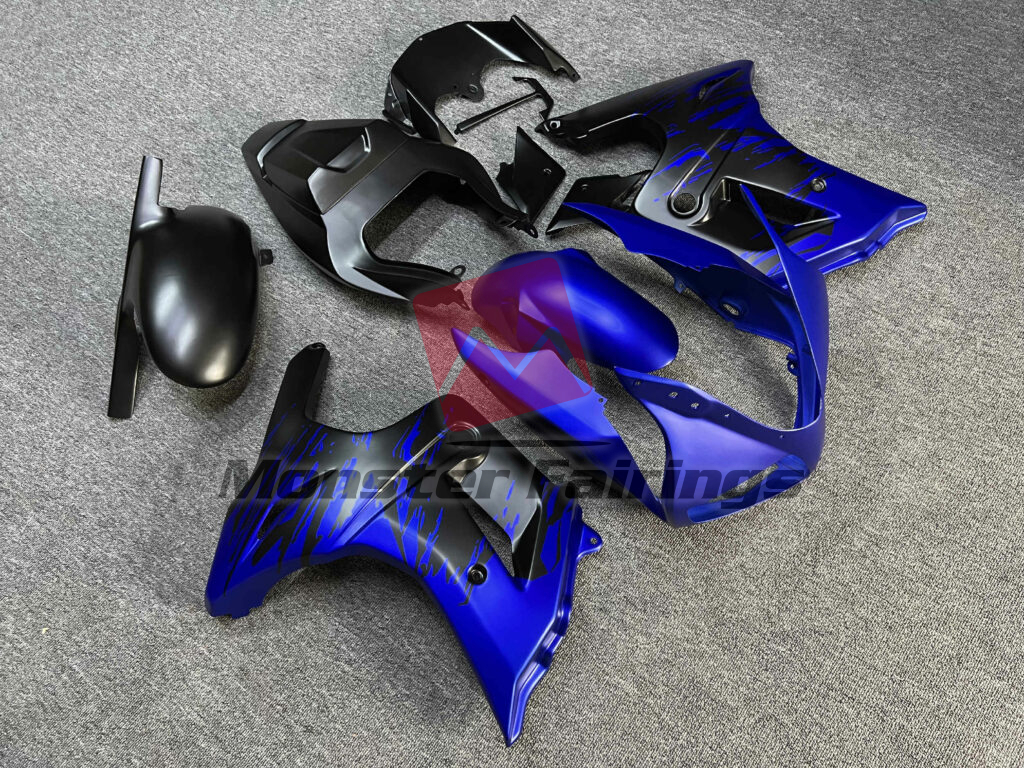 Matte Blue & Black Splash ABS fairings for Suzuki SV650 2003 - 2011 - premium OEM fit kit by Monster Fairings